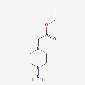 molecular formula C8H17N3O2 B584263 Ethyl 2-(4-aminopiperazin-1-yl)acetate CAS No. 158773-35-4