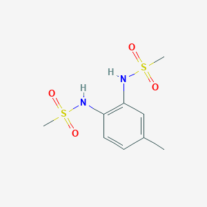 molecular formula C9H14N2O4S2 B5842633 N-{5-methyl-2-[(methylsulfonyl)amino]phenyl}methanesulfonamide 