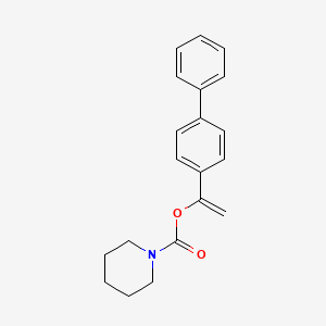 1-(Biphenyl-4-yl)vinyl piperidine-1-carboxylate