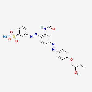 Sodium 3-(2-acetamido-4-(4-(2-hydroxybutoxy)phenylazo)phenylazo)benzenesulfonate