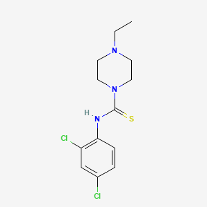 molecular formula C13H17Cl2N3S B5842792 N-(2,4-dichlorophenyl)-4-ethylpiperazine-1-carbothioamide 