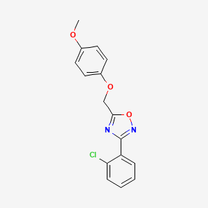 B5842907 3-(2-chlorophenyl)-5-[(4-methoxyphenoxy)methyl]-1,2,4-oxadiazole CAS No. 5686-39-5