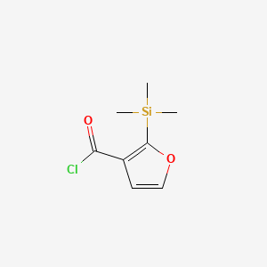 2-(Trimethylsilyl)furan-3-carbonyl chloride