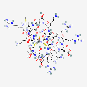 molecular formula C101H175N39O30S7 B584299 mu-Conotoxin G IIIB CAS No. 140678-12-2