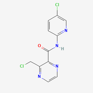 molecular formula C11H8Cl2N4O B584302 3-(氯甲基)-N-(5-氯吡啶-2-基)吡嗪-2-甲酰胺 CAS No. 1122549-47-6