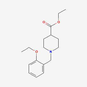 molecular formula C17H25NO3 B5843020 Ethyl 1-(2-ethoxybenzyl)piperidine-4-carboxylate 