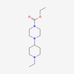molecular formula C14H27N3O2 B5843056 ethyl 4-(1-ethylpiperidin-4-yl)piperazine-1-carboxylate 
