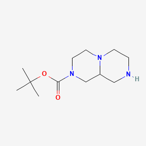 molecular formula C12H23N3O2 B584315 2-Boc-八氢吡嗪并[1,2-a]吡嗪 CAS No. 1159825-34-9