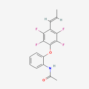 molecular formula C17H13F4NO2 B5843152 N-[2-[2,3,5,6-tetrafluoro-4-[(E)-prop-1-enyl]phenoxy]phenyl]acetamide 