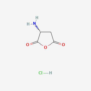 molecular formula C4H6ClNO3 B584324 (R)-3-Aminodihydrofuran-2,5-dione hydrochloride CAS No. 143394-93-8