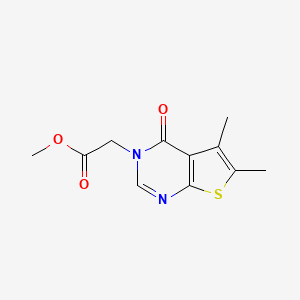 molecular formula C11H12N2O3S B5843255 Methyl 2-(5,6-dimethyl-4-oxothieno[2,3-d]pyrimidin-3(4H)-yl)acetate 