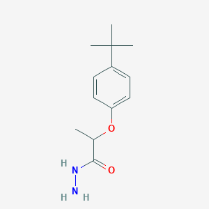 molecular formula C13H20N2O2 B058433 2-(4-Tert-butylphenoxy)propanohydrazide CAS No. 125096-56-2