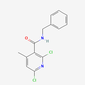 molecular formula C14H12Cl2N2O B5843301 N-benzyl-2,6-dichloro-4-methylpyridine-3-carboxamide 