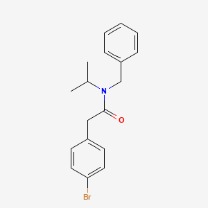 molecular formula C18H20BrNO B5843319 N-benzyl-2-(4-bromophenyl)-N-(propan-2-yl)acetamide 
