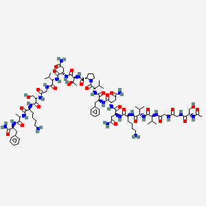 molecular formula C88H139N25O26 B584332 AC-Ser-gly-gly-val-val-lys-asn-asn-phe-val-pro-thr-asn-val-gly-ser-lys-ala-phe-NH2 CAS No. 145459-34-3