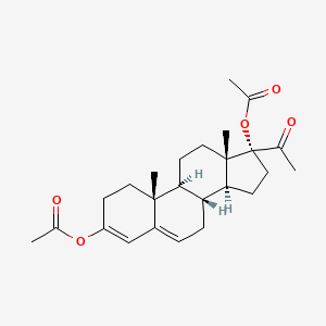 molecular formula C25H34O5 B584333 20-Oxopregna-3,5-diene-3,17-diyl diacetate CAS No. 4954-07-8