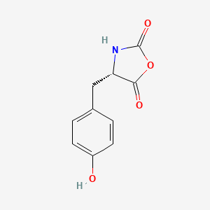 molecular formula C10H9NO4 B584334 (S)-4-(4-Hydroxybenzyl)oxazolidine-2,5-dione CAS No. 3415-08-5