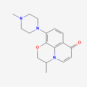 molecular formula C17H21N3O2 B584339 Defluoro-decarboxyl Ofloxacin CAS No. 1346602-33-2