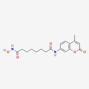 molecular formula C18H22N2O5 B584340 香豆素亚罗伊兰尼利羟肟酸 CAS No. 1260635-77-5