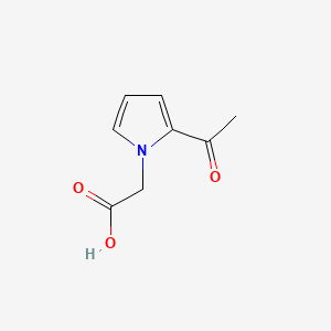 molecular formula C8H9NO3 B584341 (2-Acetyl-1H-pyrrol-1-yl)acetic acid CAS No. 151163-95-0