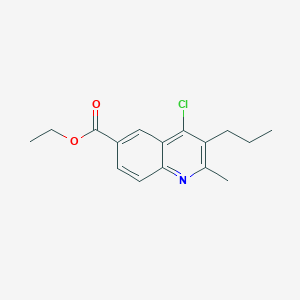 molecular formula C16H18ClNO2 B5843419 Ethyl 4-chloro-2-methyl-3-propylquinoline-6-carboxylate CAS No. 5685-70-1