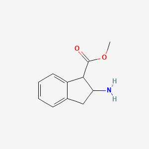 molecular formula C11H13NO2 B584343 methyl 2-amino-2,3-dihydro-1H-indene-1-carboxylate CAS No. 158804-37-6