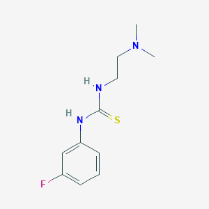 molecular formula C11H16FN3S B5843468 1-[2-(Dimethylamino)ethyl]-3-(3-fluorophenyl)thiourea 