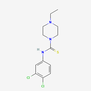 molecular formula C13H17Cl2N3S B5843474 N-(3,4-dichlorophenyl)-4-ethylpiperazine-1-carbothioamide 
