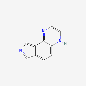 molecular formula C10H7N3 B584358 8H-pyrrolo[3,4-f]quinoxaline CAS No. 157708-83-3