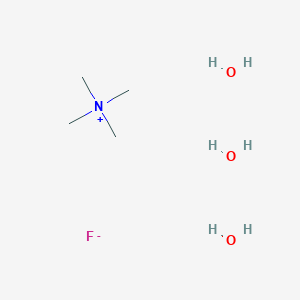 Tetramethylammonium fluoride trihydrate (9CI)