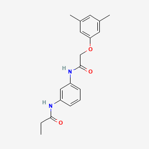 molecular formula C19H22N2O3 B5843624 N-(3-{[(3,5-dimethylphenoxy)acetyl]amino}phenyl)propanamide 