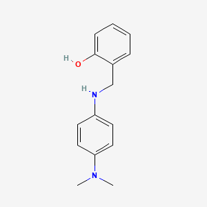 molecular formula C15H18N2O B5843637 2-(((4-(Dimethylamino)phenyl)amino)methyl)phenol 