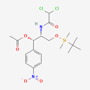 (1S,2R)-3-{[tert-Butyl(dimethyl)silyl]oxy}-2-(2,2-dichloroacetamido)-1-(4-nitrophenyl)propyl acetate