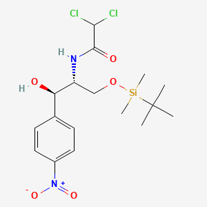 molecular formula C17H26Cl2N2O5Si B584365 Chloramphenicol O-tert-Butyldimethylsilyl Ether CAS No. 864529-25-9