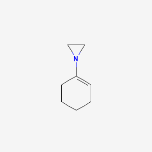 molecular formula C8H13N B584371 1-(Cyclohex-1-en-1-yl)aziridine CAS No. 153616-85-4