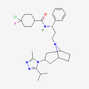 molecular formula C29H41ClFN5O B584387 4-氯马拉韦罗 CAS No. 1391048-05-7