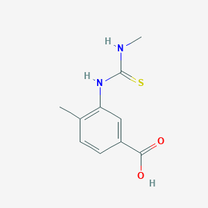 molecular formula C10H12N2O2S B5843889 4-METHYL-3-{[(METHYLAMINO)CARBOTHIOYL]AMINO}BENZOIC ACID 