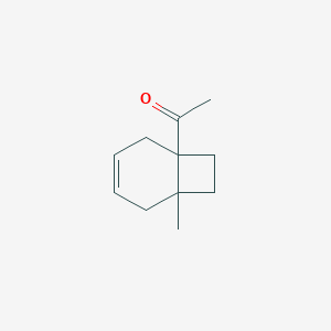 molecular formula C11H16O B058440 1-(6-Methylbicyclo[4.2.0]oct-3-en-1-yl)ethanone CAS No. 122598-68-9