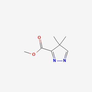 molecular formula C7H10N2O2 B584400 Methyl 4,4-dimethyl-4H-pyrazole-3-carboxylate CAS No. 147438-10-6