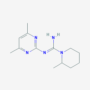 molecular formula C13H21N5 B5844052 N-(4,6-dimethylpyrimidin-2-yl)-2-methylpiperidine-1-carboximidamide 