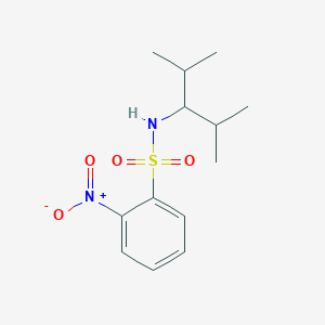 molecular formula C13H20N2O4S B5844180 N-(2,4-dimethylpentan-3-yl)-2-nitrobenzenesulfonamide 