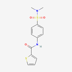 molecular formula C13H14N2O3S2 B5844196 N-[4-(dimethylsulfamoyl)phenyl]thiophene-2-carboxamide 