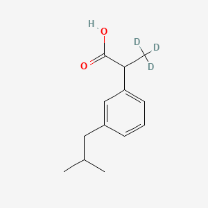 molecular formula C13H18O2 B584420 m-Isobutyl Ibuprofen-d3 CAS No. 1346598-90-0