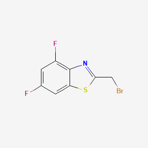 molecular formula C8H4BrF2NS B584427 2-(Bromomethyl)-4,6-difluoro-1,3-benzothiazole CAS No. 143163-73-9