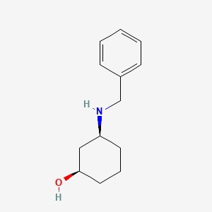 molecular formula C13H19NO B584428 rac-cis-3-[(Phenylmethyl)amino]cyclohexanol CAS No. 1089695-63-5