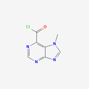 molecular formula C7H5ClN4O B584429 7-Methyl-7H-purine-6-carbonyl chloride CAS No. 143165-11-1