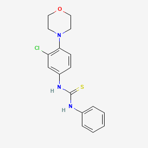 molecular formula C17H18ClN3OS B5844329 N-(3-CHLORO-4-MORPHOLINOPHENYL)-N'-PHENYLTHIOUREA 