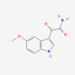 molecular formula C11H10N2O3 B584434 2-(5-甲氧基-1H-吲哚-3-基)-2-氧代乙酰胺 CAS No. 52055-22-8