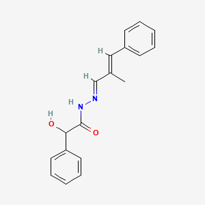 2-hydroxy-N'-(2-methyl-3-phenyl-2-propen-1-ylidene)-2-phenylacetohydrazide