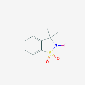 2-Fluoro-3,3-dimethyl-2,3-dihydro-1,2-benzisothiazole 1,1-dioxide